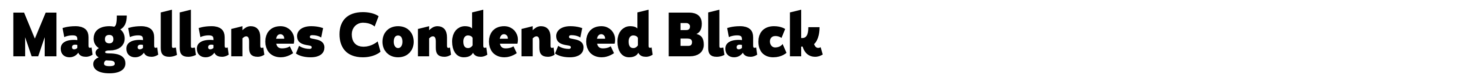 Magallanes Condensed Black