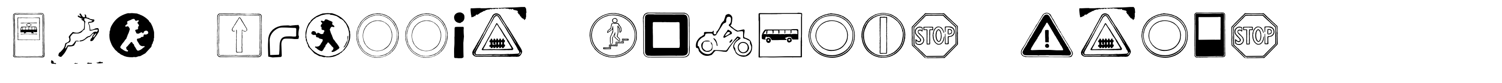 GDR Traffic Symbols Icons