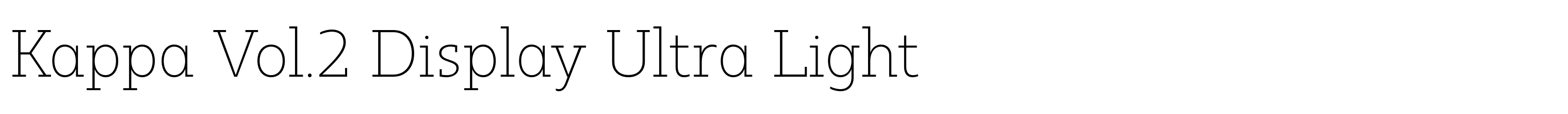 Kappa Vol.2 Display Ultra Light