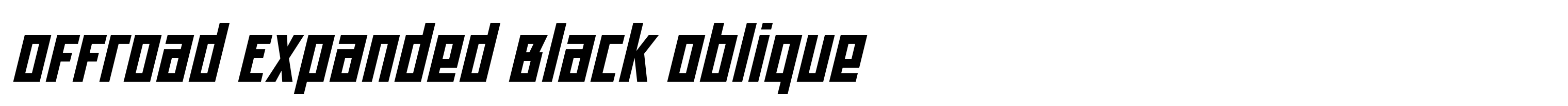 Offroad Expanded Black Oblique