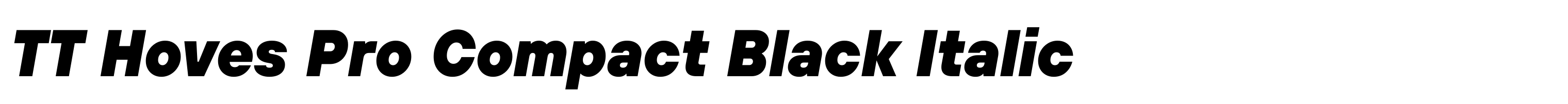 TT Hoves Pro Compact Black Italic