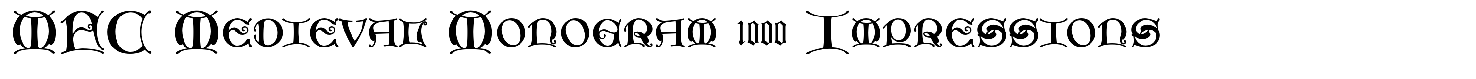 MFC Medieval Monogram 1000 Impressions
