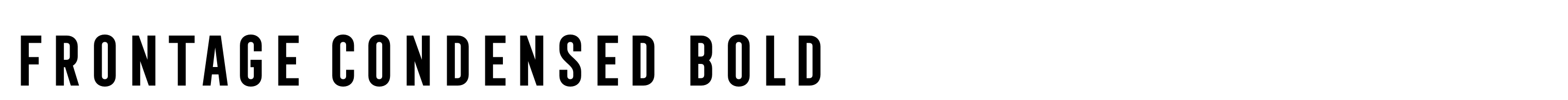 Frontage Condensed Bold
