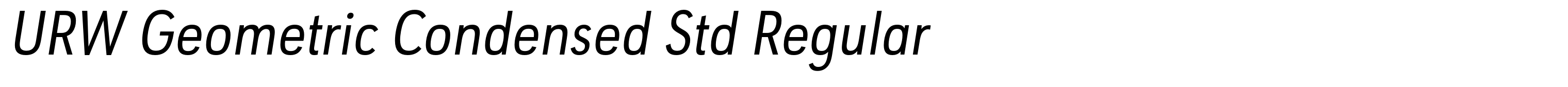 URW Geometric Condensed Std Regular