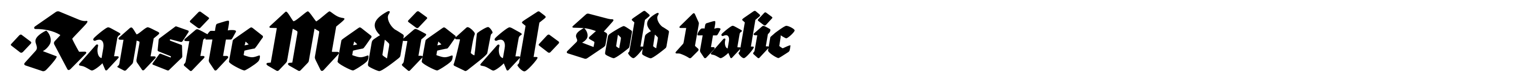 Ransite Medieval Bold Italic