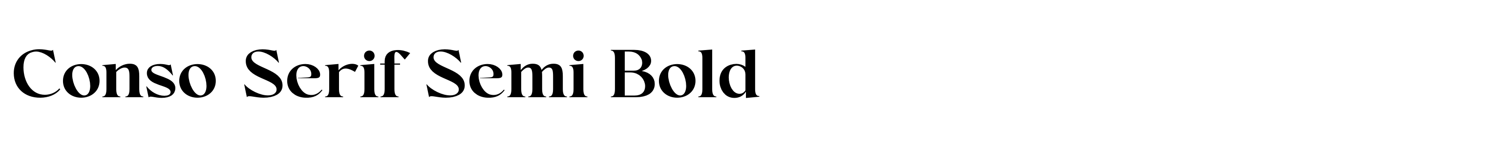 Conso Serif Semi Bold