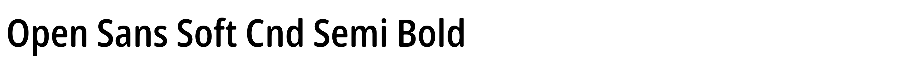 Open Sans Soft Cnd Semi Bold