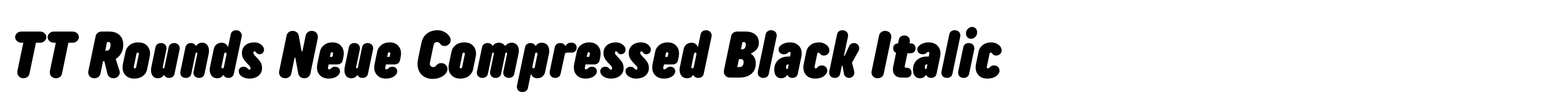 TT Rounds Neue Compressed Black Italic