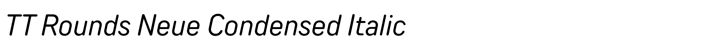 TT Rounds Neue Condensed Italic