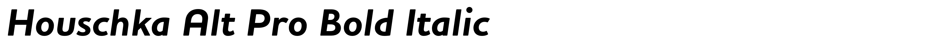 Houschka Alt Pro Bold Italic