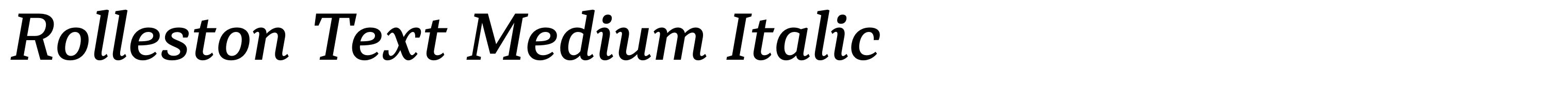 Rolleston Text Medium Italic