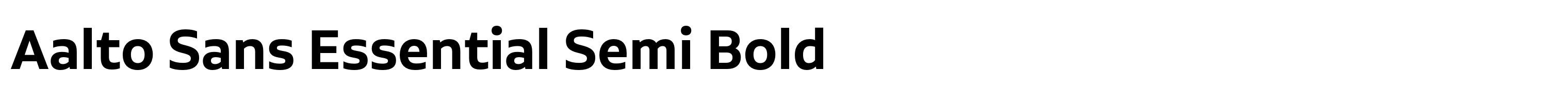 Aalto Sans Essential Semi Bold