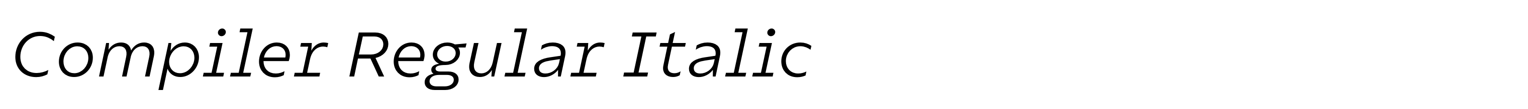 Compiler Regular Italic