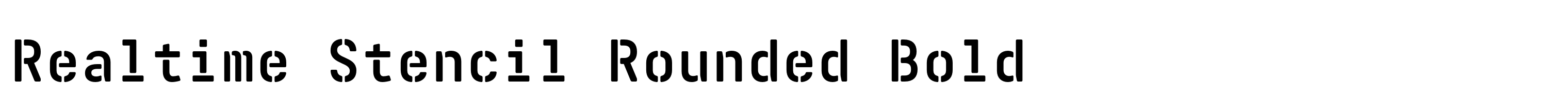 Realtime Stencil Rounded Bold