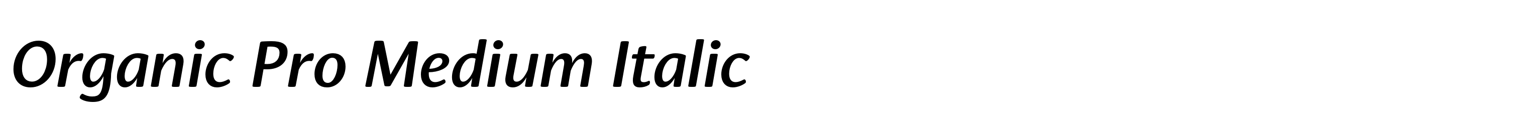 Organic Pro Medium Italic