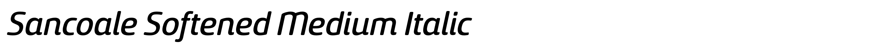 Sancoale Softened Medium Italic