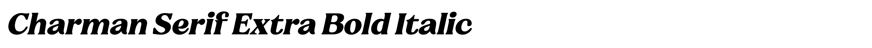 Charman Serif Extra Bold Italic