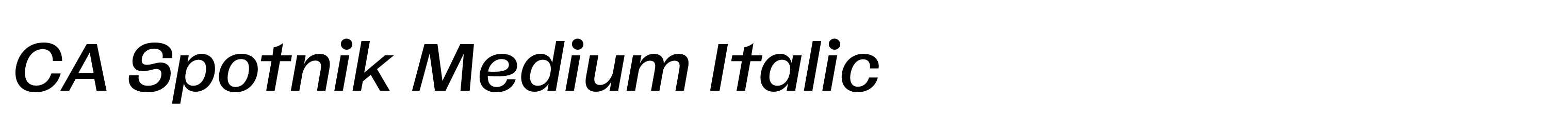 CA Spotnik Medium Italic