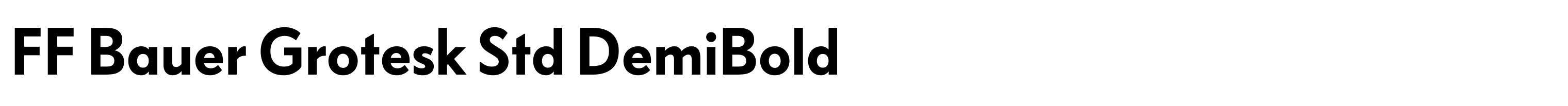 FF Bauer Grotesk Std DemiBold