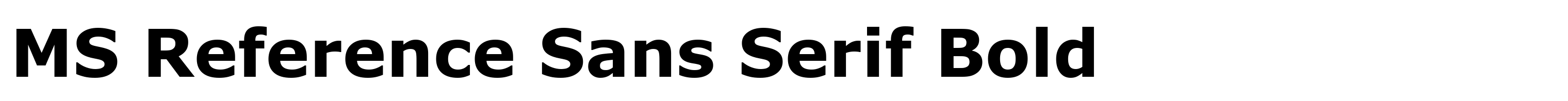 MS Reference Sans Serif Bold