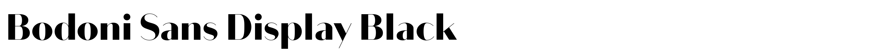 Bodoni Sans Display Black