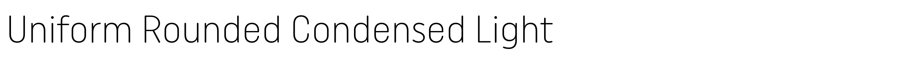 Uniform Rounded Condensed Light