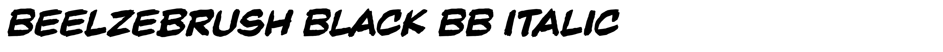 Beelzebrush Black BB Italic