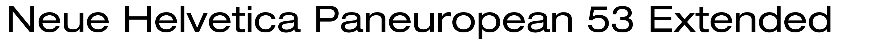 Neue Helvetica Paneuropean 53 Extended