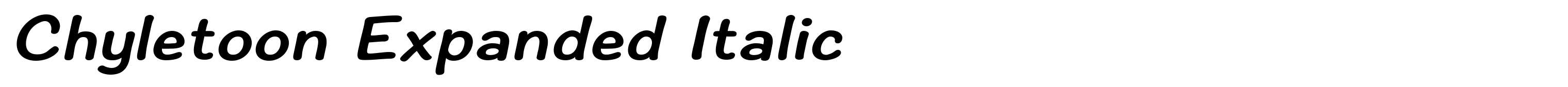 Chyletoon Expanded Italic