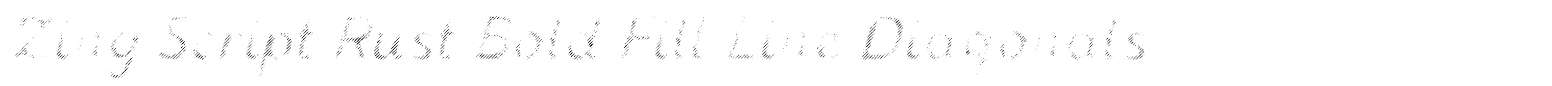 Zing Script Rust Bold Fill Line Diagonals