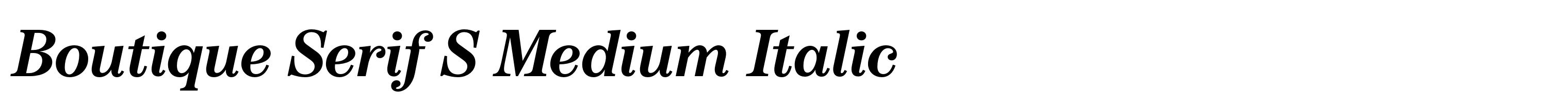 Boutique Serif S Medium Italic