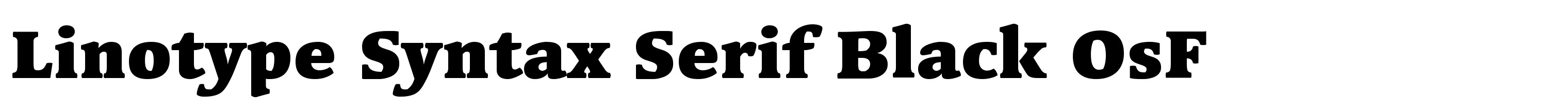 Linotype Syntax Serif Black OsF