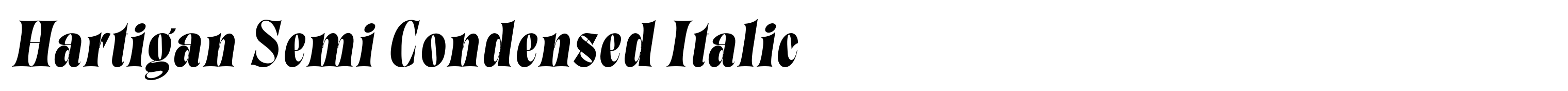 Hartigan Semi Condensed Italic