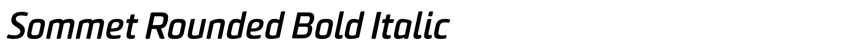 Sommet Rounded Bold Italic