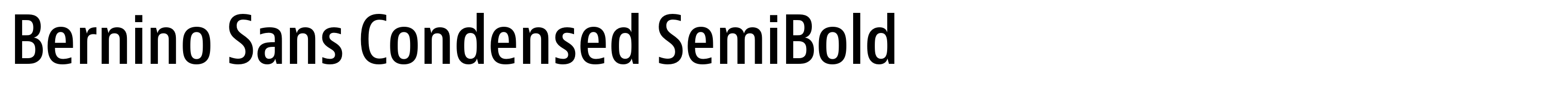 Bernino Sans Condensed SemiBold