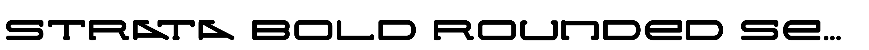Strata Bold Rounded Serif