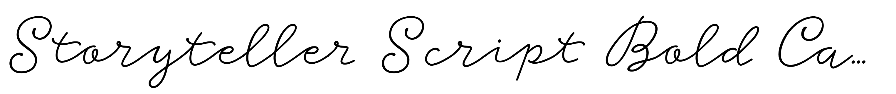 Storyteller Script Bold Casual