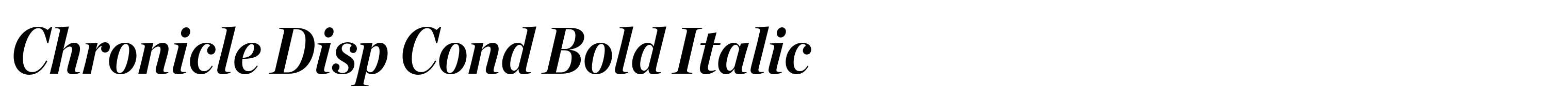 Chronicle Disp Cond Bold Italic