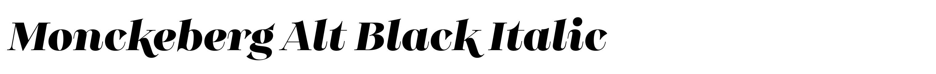 Monckeberg Alt Black Italic