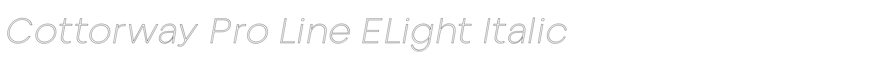 Cottorway Pro Line ELight Italic
