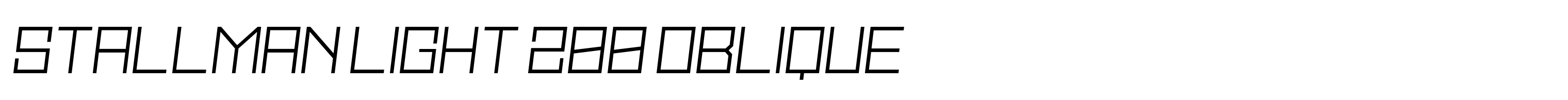 Stallman Light 200 Oblique