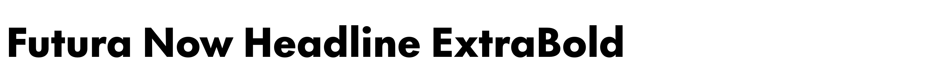 Futura Now Headline ExtraBold
