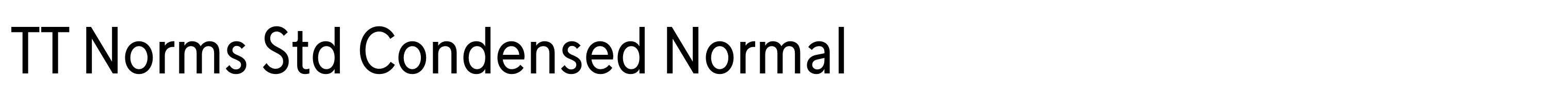 TT Norms Std Condensed Normal