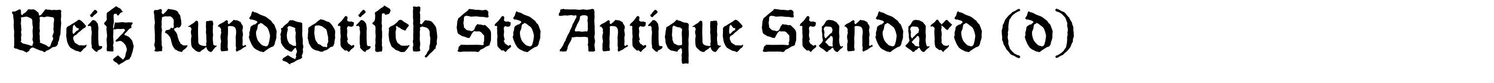 Weiß Rundgotisch Std Antique Standard (d)