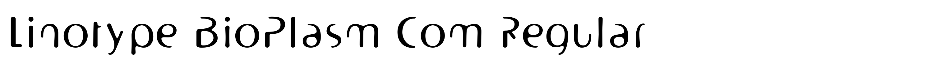 Linotype BioPlasm Com Regular