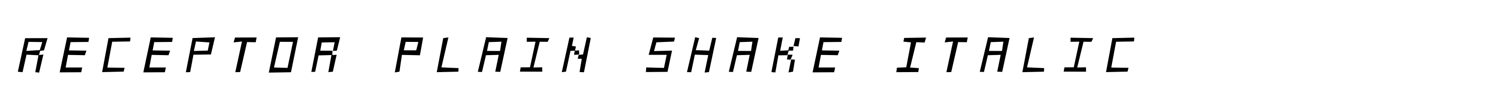 Receptor Plain Shake Italic