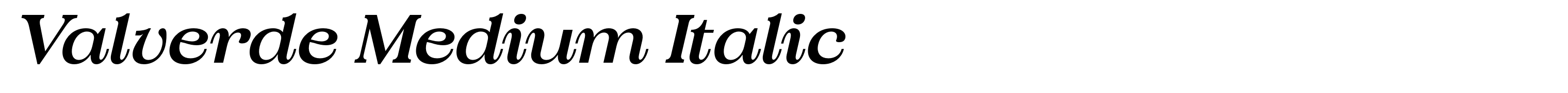 Valverde Medium Italic