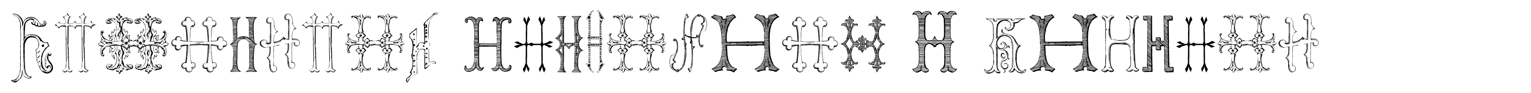Victorian Alphabets H Regular