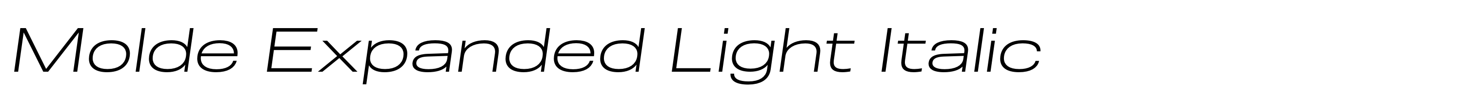 Molde Expanded Light Italic