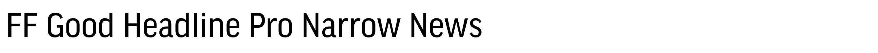 FF Good Headline Pro Narrow News